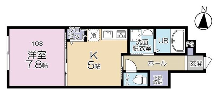 東京都練馬区石神井台8(アパート)の賃貸物件の間取り