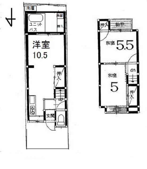 京都府京都市山科区西野櫃川町(一戸建)の賃貸物件の間取り