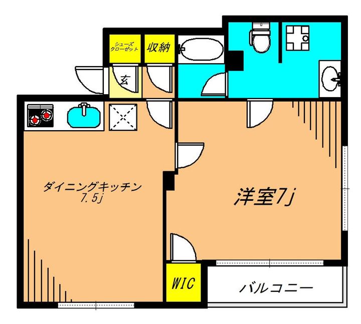 アヴィターレ目黒の間取り
