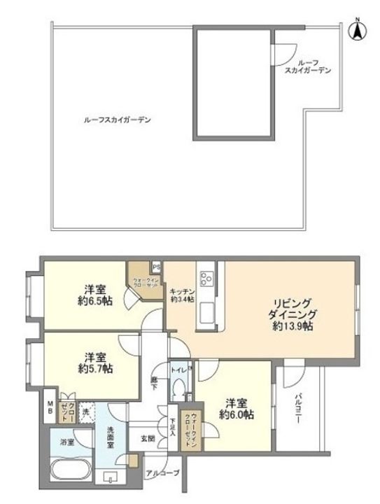 アデニウム大森山王の間取り