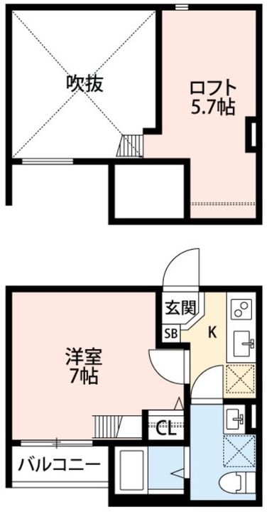 京都府京都市伏見区深草南蓮池町(アパート)の賃貸物件の間取り