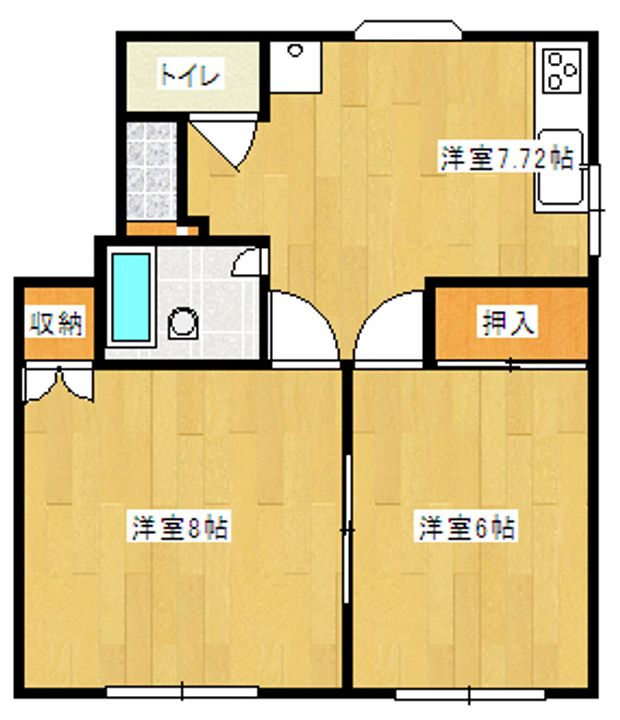 シティラグーンB棟の間取り