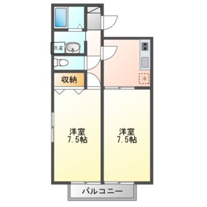 岩田ハイツIIIの間取り