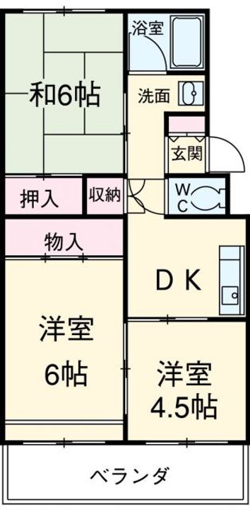 露木マンションの間取り
