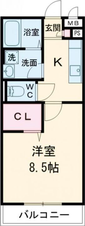 大阪府堺市西区鳳東町2(アパート)の賃貸物件の間取り