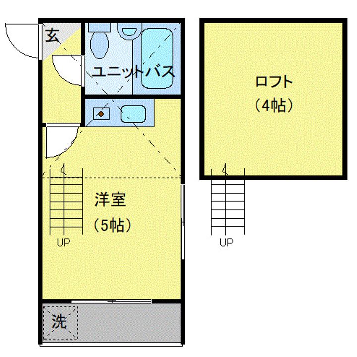 千葉県市川市市川南4(アパート)の賃貸物件の間取り