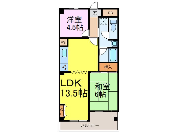 茨城県古河市東1(マンション)の賃貸物件の間取り
