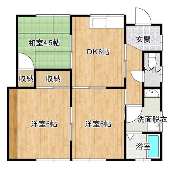 宮崎県都城市郡元町(一戸建)の賃貸物件の間取り