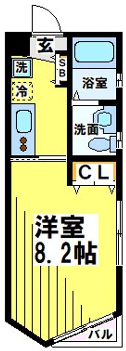 東京都世田谷区南烏山2(マンション)の賃貸物件の間取り