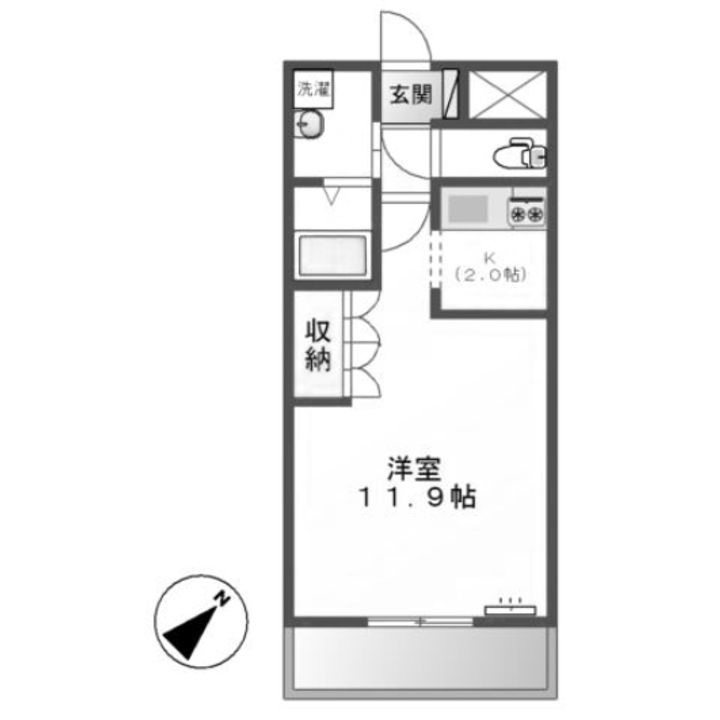 埼玉県深谷市東方町4(アパート)の賃貸物件の間取り