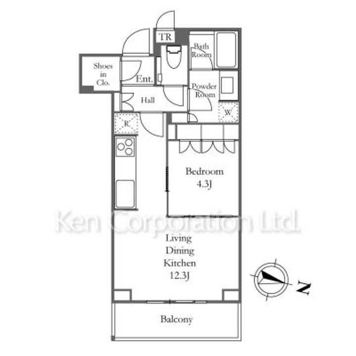 Brillia Towers 目黒 ノースレジデンスの間取り