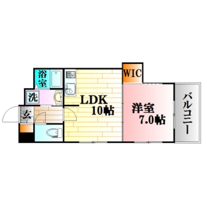 広島県広島市中区堺町1(マンション)の賃貸物件の間取り