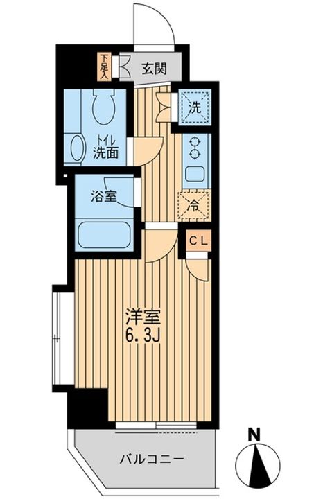 東京都世田谷区池尻3(マンション)の賃貸物件の間取り