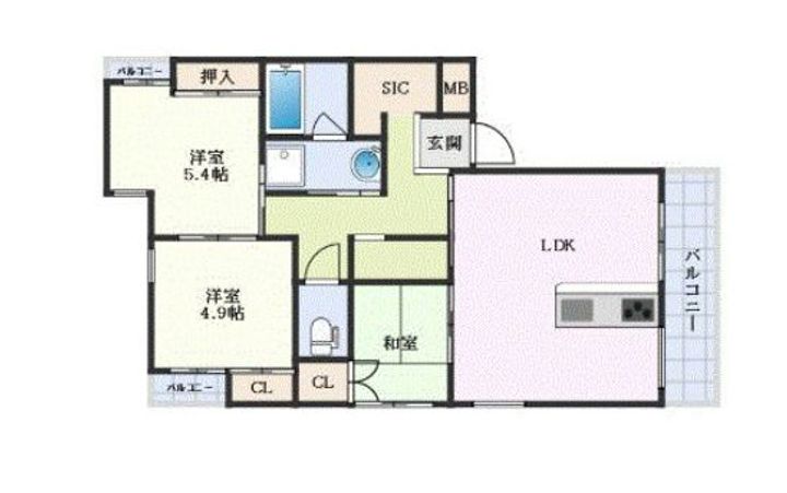 Axis Court 小禄の間取り