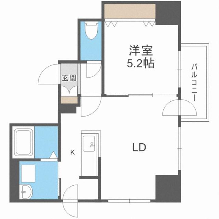 アルファスクエア北15条の間取り