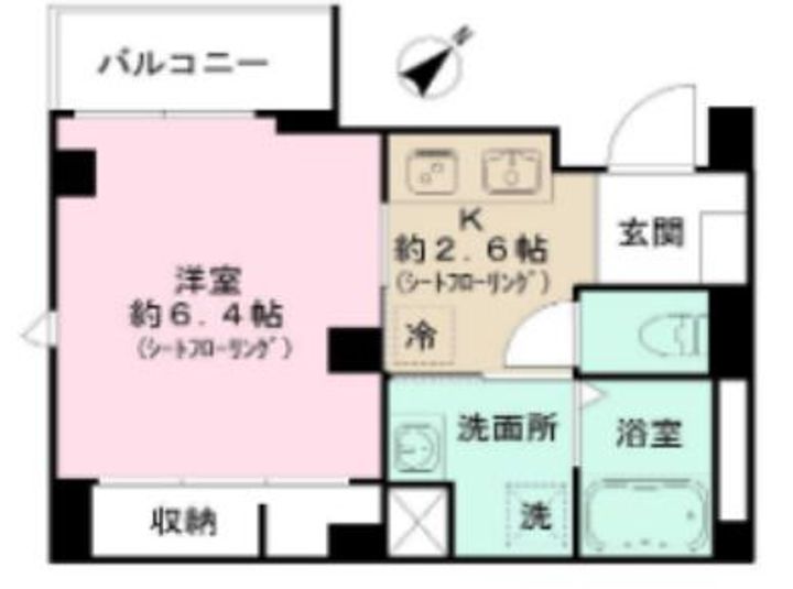 ルミナス コメ コートの間取り