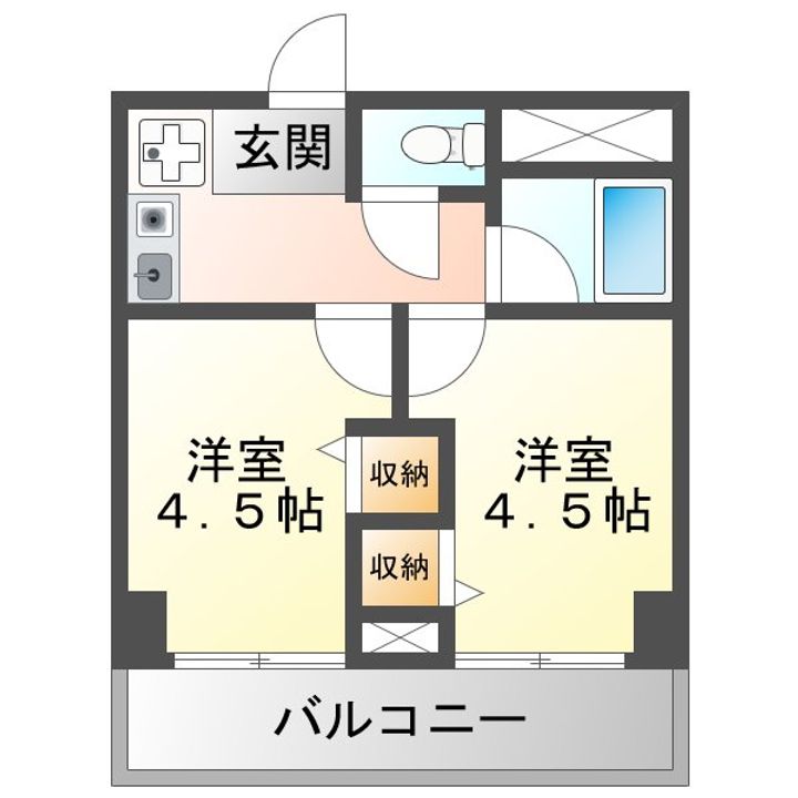 木川東エクセルハイツの間取り