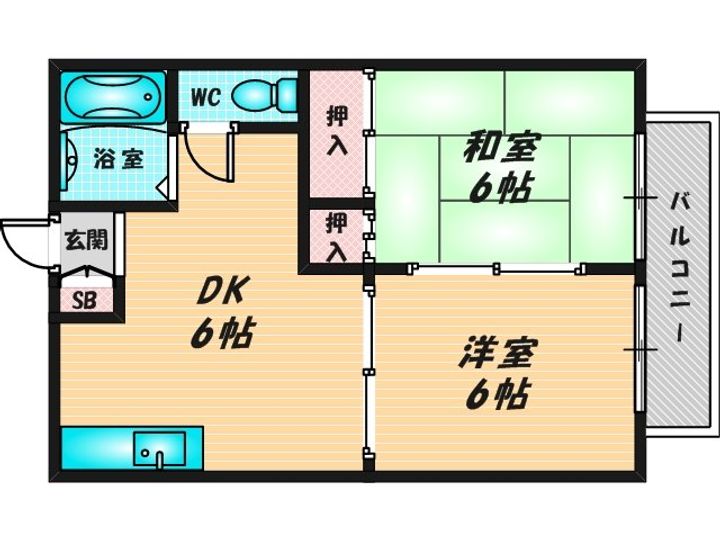 KMKハイツの間取り