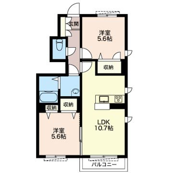 ヴィラフィオーレの間取り