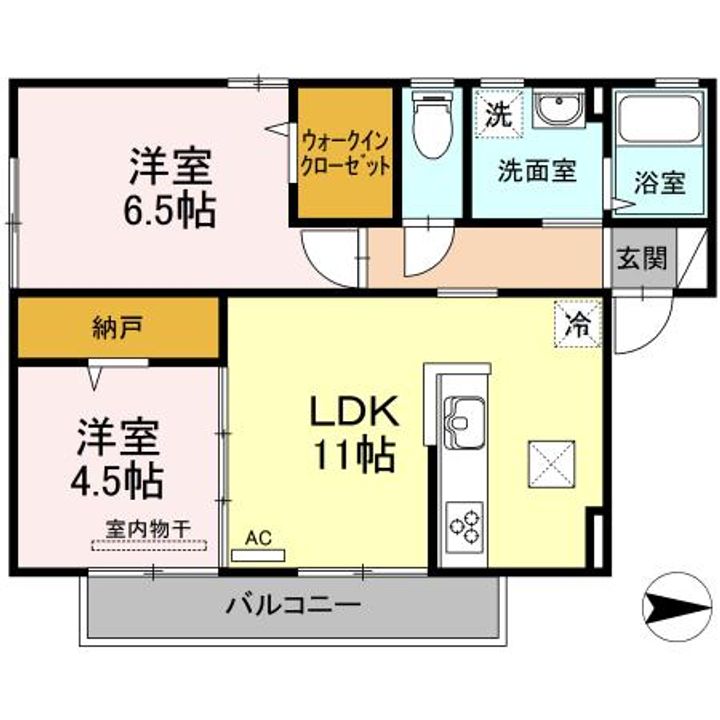 トアエーユの間取り