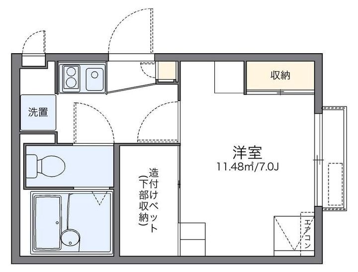 レオパレス三条東山の間取り