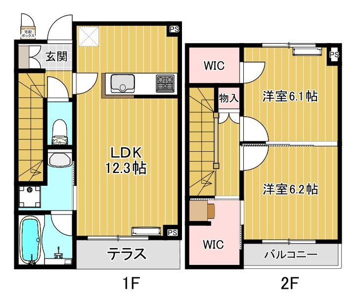 千葉県浦安市堀江1(一戸建)の賃貸物件の間取り