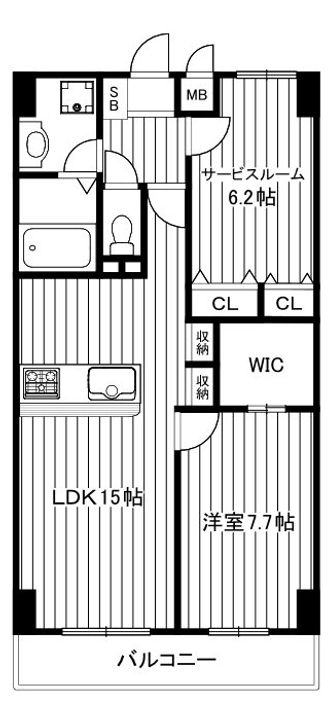 デラーノの間取り