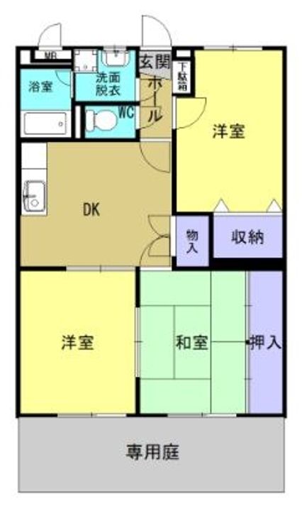 岡山県総社市三輪(マンション)の賃貸物件の間取り