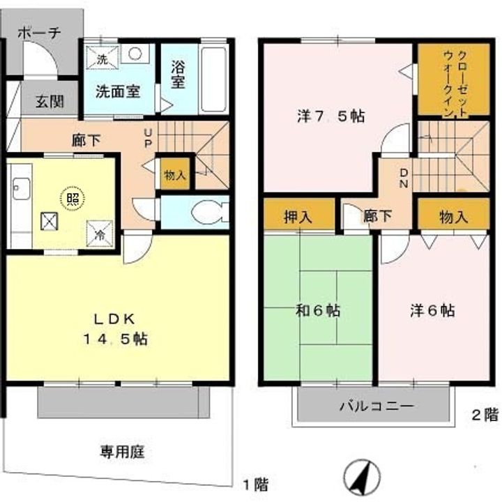 兵庫県三木市緑が丘町西5(一戸建)の賃貸物件の間取り