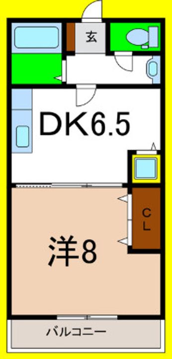 徳島県鳴門市大津町矢倉字六ノ越(マンション)の賃貸物件の間取り