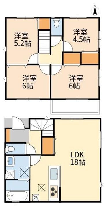 東京都稲城市東長沼(一戸建)の賃貸物件の外観