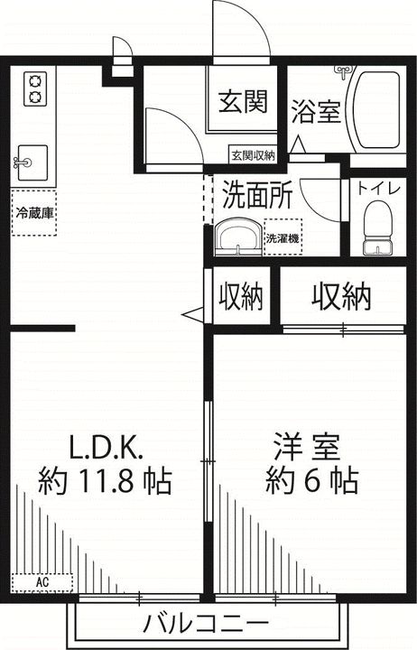 グリーンパーク 1階の間取り