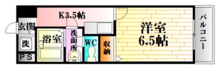 スターライツ北斗の間取り