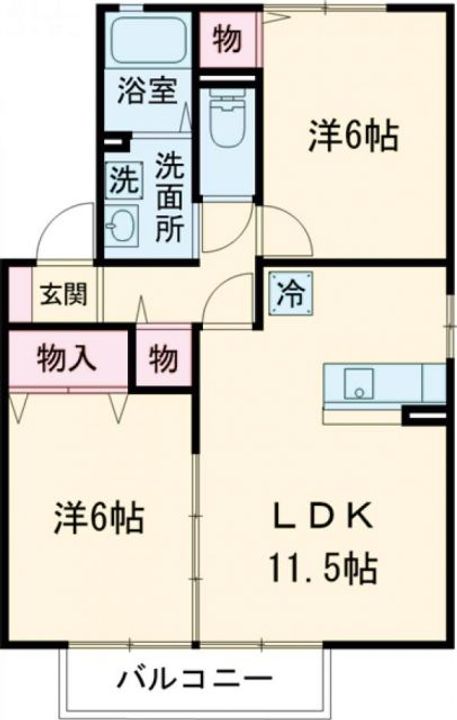 セジュールK’s IIの間取り