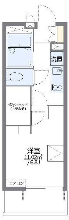 レオパレスレスト 清水の間取り
