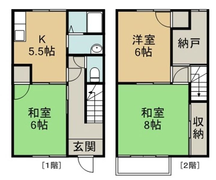 宮城県仙台市宮城野区新田3(一戸建)の賃貸物件の間取り