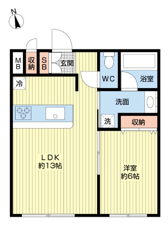 ハウゼ高萩の間取り