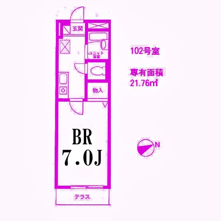 K flatの間取り