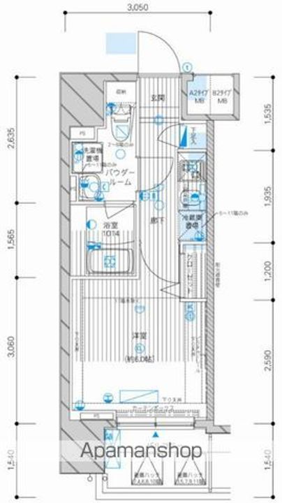 東京都杉並区上高井戸3(マンション)の賃貸物件の間取り