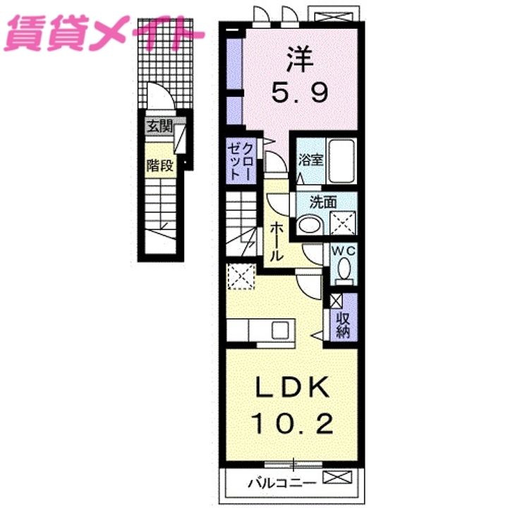 Garden日永西Iの間取り