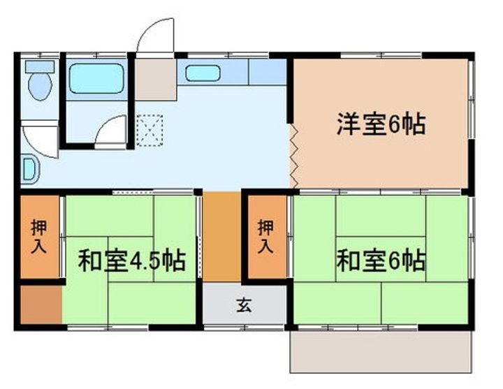 栃木県佐野市犬伏下町(一戸建)の賃貸物件の間取り