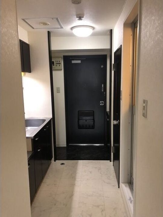 シティ豊平70の玄関