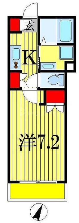 千葉県船橋市東中山1(マンション)の賃貸物件の間取り