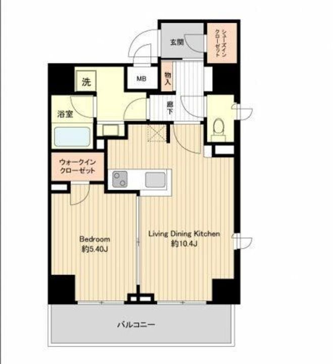 東京都板橋区本町(マンション)の賃貸物件の間取り