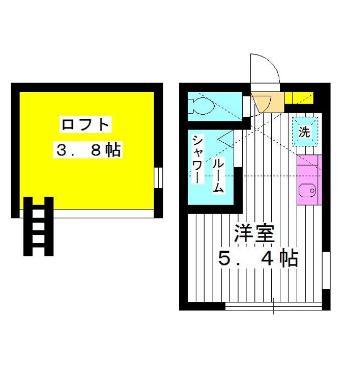 東京都練馬区豊玉中1(アパート)の賃貸物件の間取り