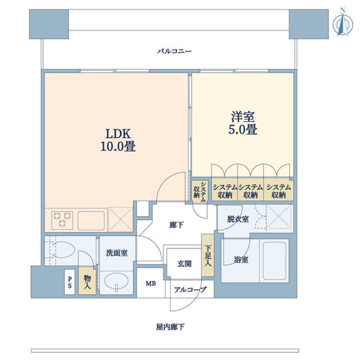 アルス心斎橋の間取り