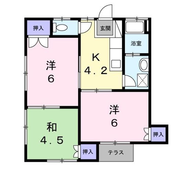 コーポ原の内の間取り