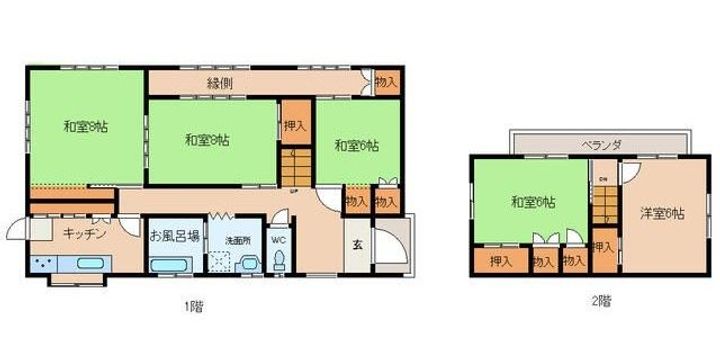 宮城県柴田郡柴田町西船迫3(一戸建)の賃貸物件の間取り