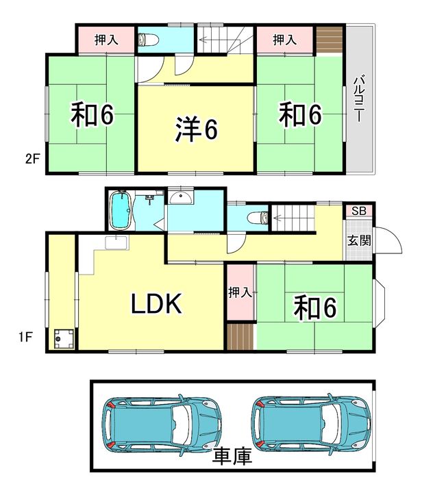 兵庫県神戸市垂水区西舞子9(一戸建)の賃貸物件の間取り
