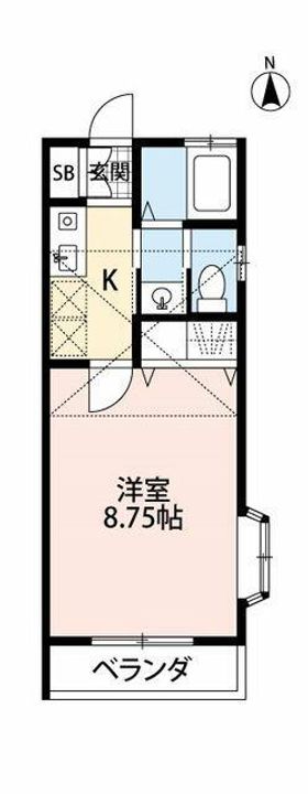 東京都東村山市本町1(アパート)の賃貸物件の間取り